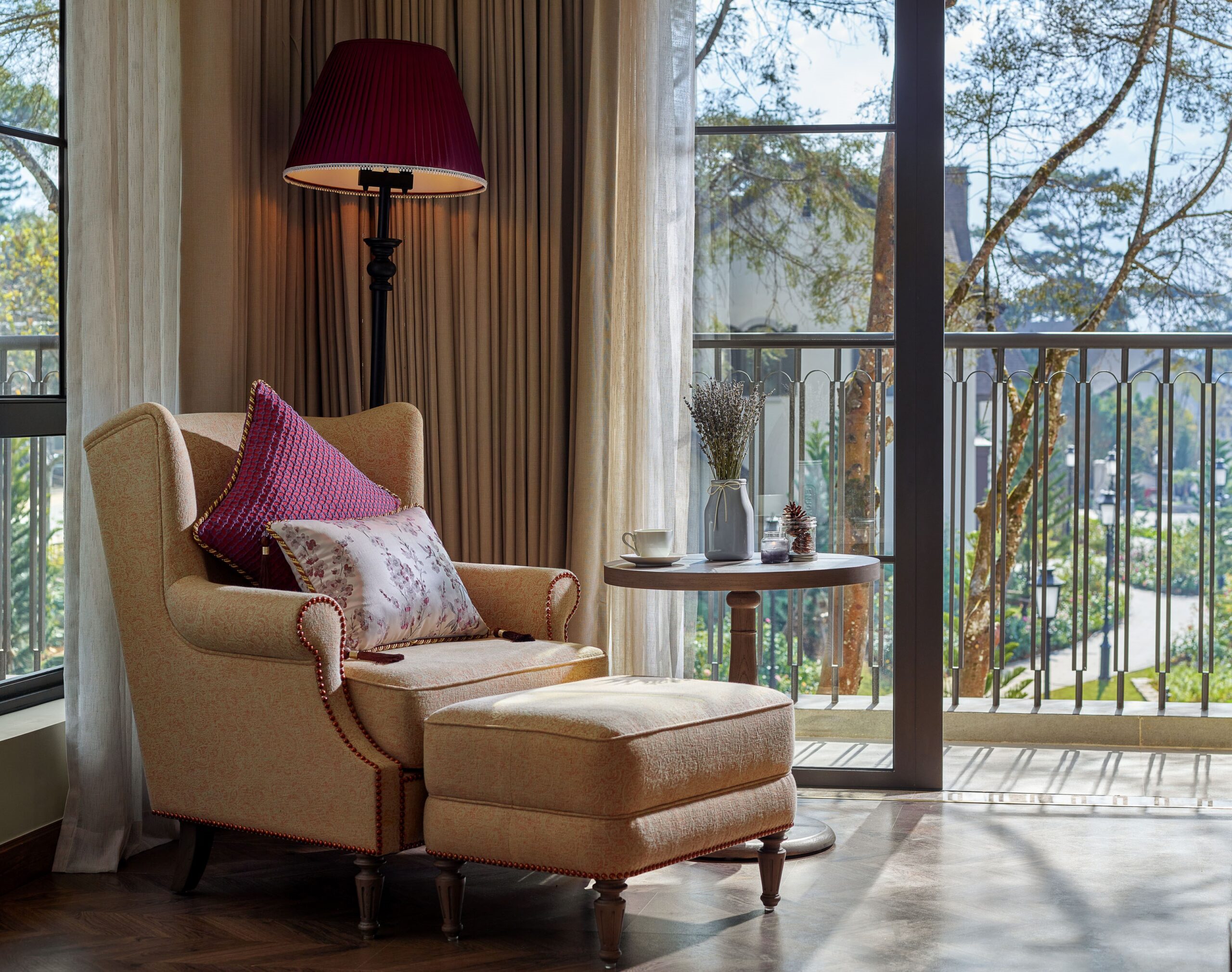 Elegant room view from executive twin room